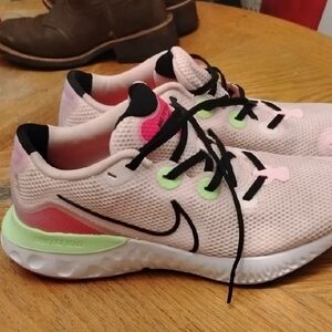 Nike Pink and Black Athletic Sneakers